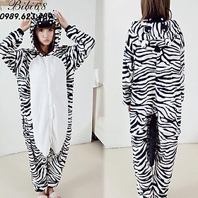 Bộ Đồ thú Khủng Long xanh liền thân lông mịn Pijama dành Cho Người Lớn và Trẻ Em kiểu dáng Động Vật Hoạt Hình Cosplay