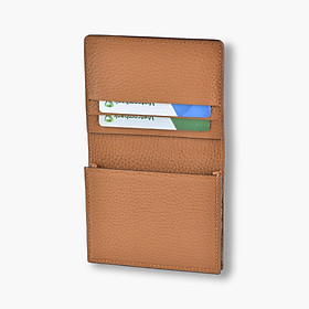 Hình ảnh Card holder gập lịch thiệp BSB Leather Màu Nâu sáng BSB1081