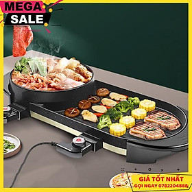 Mua Bếp Lẩu Nướng Kép 2 Trong 1 Đa Năng Mặt Nướng Chống Dính Không Khói Cao Cấp - Giao Hàng Toàn Quốc