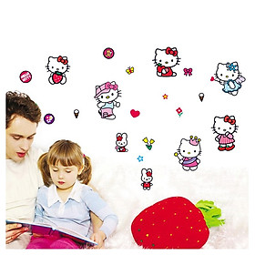 Decal dán tường Mèo kitty 2 AmyShop DB080