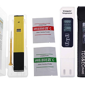 Mua Combo bút đo độ PH và bút thử nước 3 in 1 TDS & EC kèm bao da