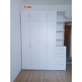 Tủ quần áo thiết kệ hiện đại - Tủ quần áo gỗ MDF  TA06 - Nội thất lắp ráp Viendong Adv
