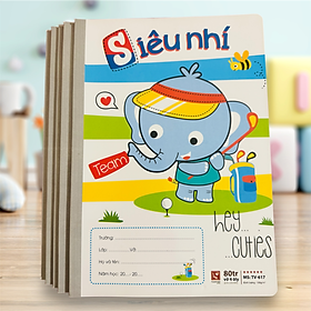 TUANVIET BOOKS-Combo 10 quyển vở Ô ly Siêu nhí 80 trang ĐL 100 Hàng cao cấp 6 sao (Giao mẫu bìa ngẫu nhiên)