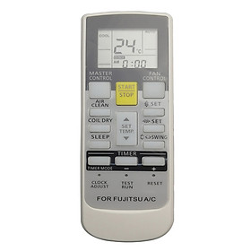 Mua Điều Khiển Điều Hòa Fujitsu Inverter Loại Dài-Remote Máy Lạnh Fujitsu Xám Dài