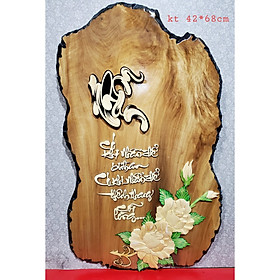 Mua Tranh gỗ nghệ thuật thư pháp chữ NHẪN - 42*68