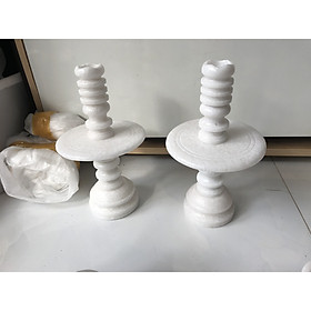 Mua Bộ chân đèn đá + lư hương đá + ly nước đá + dĩa trái cây đá + lọ hoa đá