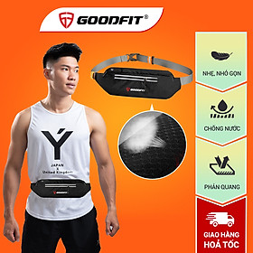 Túi đeo hông, đeo bụng chạy bộ nam nữ chính hãng GoodFit GF118RB, chống nước, phản quang