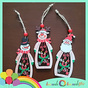 Mua Set phụ kiện treo trang trí Noel bằng gỗ