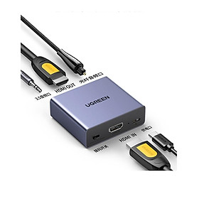 Mua Ugreen UG60649CM531TK 4K @ 30Hz Bộ chia âm thanh hình ảnh HDMI với cổng quang OPTICAL + 3.5mm - HÀNG CHÍNH HÃNG