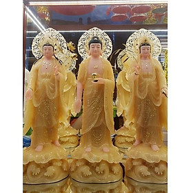 Tượng Phật  Tôn tượng Tây Phương Tam Thánh Phật cao cấp Đài Loan