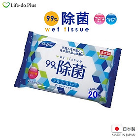Khăn ướt khử trùng, không mùi Life-do.Plus - Made in Japan