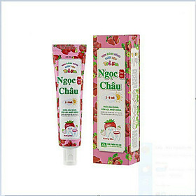 Kem đánh răng dược liệu Ngọc Châu cho trẻ em  hương dâu