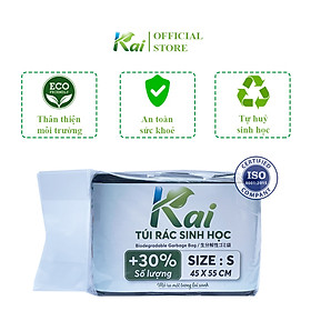 Mua Lô 3 CUỘN TÚI RÁC TỰ HUỶ SINH HỌC KAI MÀU ĐEN  đủ 3 SIZE  thân thiện môi trường an toàn sức khoẻ tiết kiệm đến 30