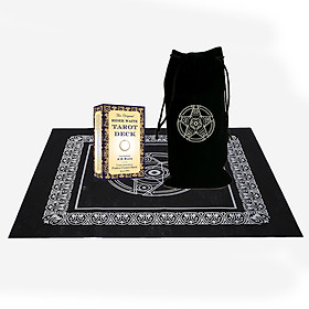 Combo Bộ Bài Bói Tarot Original Rider Waite Tarot Cao Cấp và Túi Nhung Đựng Tarot và Khăn Trải Bàn Tarot