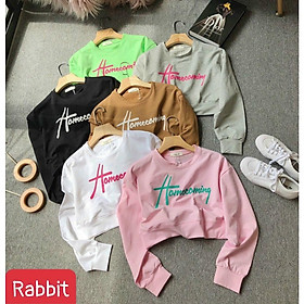 Áo thun bé gái, Áo croptop dài tay phong cách hiphop cho bé gái từ 10-35kg chất cotton mềm mát