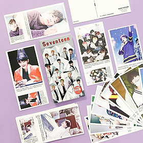 Postcard hộp idol SEVENTEEN IDEAL cut SET200 Carat Land mẫu mới nhất