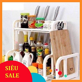 KỆ GIA VỊ CHỮ H 2 TẦNG TIỆN ÍCH NHỰA VIỆT NHẬT