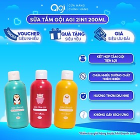 Sữa tắm gội Agi 2 in 1 200ml