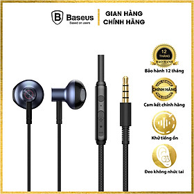 Mua Tai nghe AUX 3.5mm Baseus Encok H19 Wired Earphone  - Âm thanh sông động - chống ồn tốt  - Tích hợp ECM microphone - Hàng chính hãng