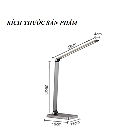 Hình ảnh Đèn bàn chống cận tích hợp đế sạc không dây cho điện thoại MT-856