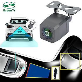 Camera lùi phát hiện cảnh báo người đi bộ và phương tiện giao thông thương hiệu GreenYi AHD AIC816 1080P, ADAS, AI - Hàng Chính Hãng