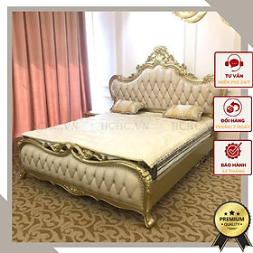 Mua Giường ngủ tân cổ điển màu vàng đồng sang trọng  đẳng cấp BED-2001-gold-1.8m- YDF