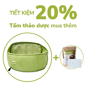 Combo Đai Chườm Nóng Giảm Đau Lưng Hông Dùng Điện & Tấm thảo dược thay thế - Hapaku