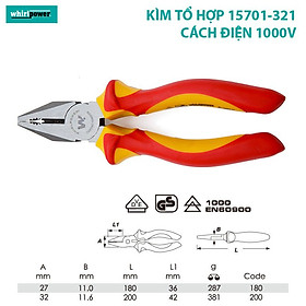 KÌM TỔ HỢP WHIRLPOWER (CÁCH ĐIỆN 1000V)