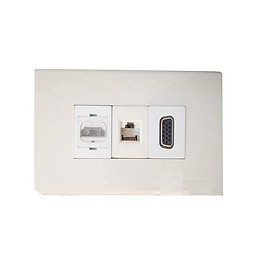 Mua Bộ wallplate 3 cổng âm tường HDMI-VGA-LAN