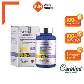 Hình ảnh Viên Uống Tinh Dầu Hoa Anh Thảo Careline Evening Primrose Oil 1000Mg Tăng Cường Sức Khoẻ Nội Tiết Và Làn Da