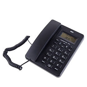 Điện Thoại Để Bàn Deli 33490 - Đen