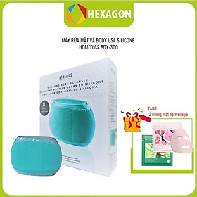 Máy tẩy da chết và massage cơ thể USA Silicone kháng khuẩn, công nghệ siêu âm HoMedics BDY-300 nhập khẩu  USA