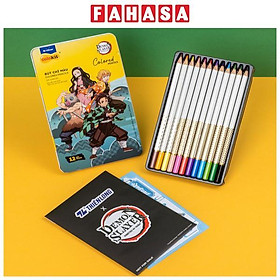 Hộp 12 Bút Chì Màu Thanh Gươm Diệt Quỷ - Colokit CPC-C042/DS - Hộp Thiếc