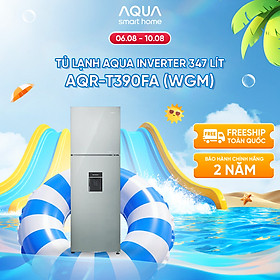Tủ lạnh Aqua Inverter 347 lít AQR-T390FA(WGM) - Bảo hành 2 năm - Freeship toàn quốc - Hàng chính hãng