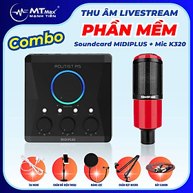 Mua Combo chuyên Thu Âm Dùng Phần Mềm Livestream Chuyên Nghiệp sound card Routist RS GEN II và micro thu âm Takstar  K320 hàng nhập khẩu