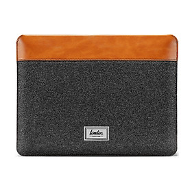 Túi chống sốc chính hãng TOMTOC (USA) Felt & PU Leather - H16-E01 cho Macbook 15-16 inch/Dell XPS 15