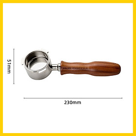 Mua Tay Pha Espresso Size 51mm  3 Tai Không Đáy   Dùng Cho Máy Delonghi