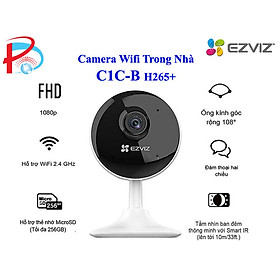 CAMERA WIFI EZVIZ C1C-B 1080P NHỎ GỌN, siêu nét, Đàm thoại 2 chiều - Hàng chính hãng