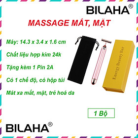 Máy Massage Mặt Hợp Kim 24k, Căng Da Mặt Chống Loã Hoá Rung cầm tay nâng cơ đa năng (Hàng có sẵn) (Hàng Chính Hãng)
