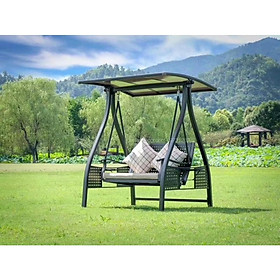 Mua Xích đu nhôm đúc hai chỗ ngồi ( Mái che pin năng lượng mặt trời)