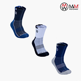 Hộp 3 đôi tất thể thao đá bóng chống trơn trượt, sợi cotton mềm mại thoáng khí MRM Manlywear - CB3TTTCDMM