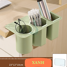 Khay đựng bút treo bàn 3 ngăn tiện lợi Hộp đựng văn phòng phẩm treo cạnh bàn Giá đựng bút nhiều ngăn gắn bàn học Hộp bút đa năng 3 ngăn treo bàn Hộp đựng dụng cụ học tập gắn bàn tiết kiệm không gian