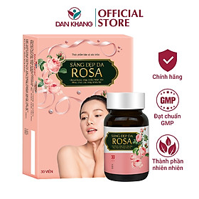 Viên Uống Sáng Da Rosa Bổ Sung Collagen Giúp Da Mịn Màng Căng Mướt 1 Hộp 30 viên