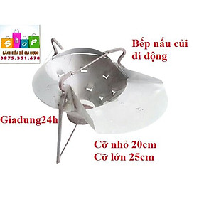 Mua Bếp nấu củi di dộng tiện dụng- Cỡ nhỏ 18cm  cỡ to 25cm-GIADUNG24H