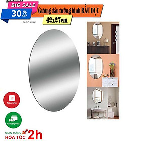 Mua Gương dán tường bình BẦU DỤC kích thước 42x27cm Trang Trí Phù Hợp Với Mọi Không Gian