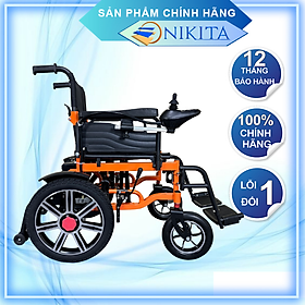 Mua Xe lăn điện động cơ kép  dung lượng pin lớn  an toàn  dễ điều khiển  khung hợp kim chắc chắn  gấp gọn khi không sử dụng chính hãng Nikita