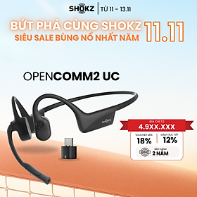 Mua Tai nghe Bluetooth truyền âm thanh qua xương Shokz OPENCOMM2/OPENCOMM2 UC - Hàng Chính Hãng