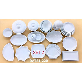 Mua Set bộ đồ ăn sứ trắng cao cấp Bát Tràng (nhiều set)