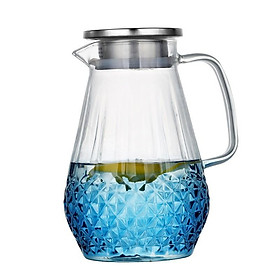 Bình Nước Thủy Tinh 1500ml và 4 Ly 300ml