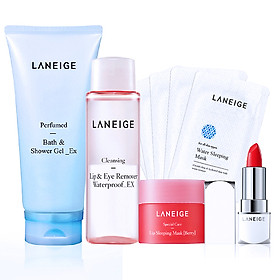 Combo Da Sáng Mịn Môi Xinh Rực Rỡ Laneige